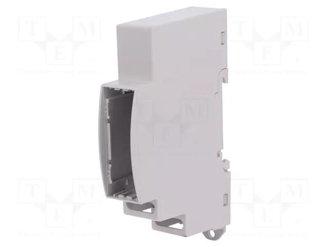 Enclosure: for DIN rail mounting; Y: 90mm; X: 18mm; Z: 62mm; grey ITALTRONIC IT-25.0106000.BL