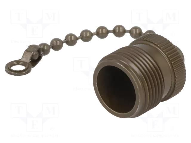 Protection cover; external thread,threaded joint; olive; 97 AMPHENOL 97-60-10P