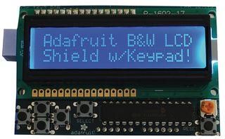 LCD SHIELD KIT, 16x2 BLUE/WHITE DISPLAY, ARDUINO 772