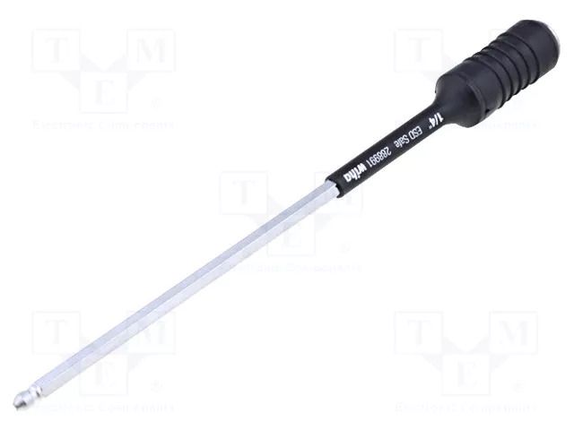 Holder; Socket size: 6mm; HEX 1/4"; Overall len: 162mm; ESD WIHA WIHA.2889