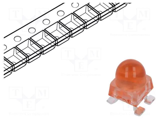 LED; SMD; red; 12000÷27000mcd; 4.2x4.2x6.8mm; 15°; 20mA; 125mW BROADCOM (AVAGO) ALMD-EG1E-Z2002