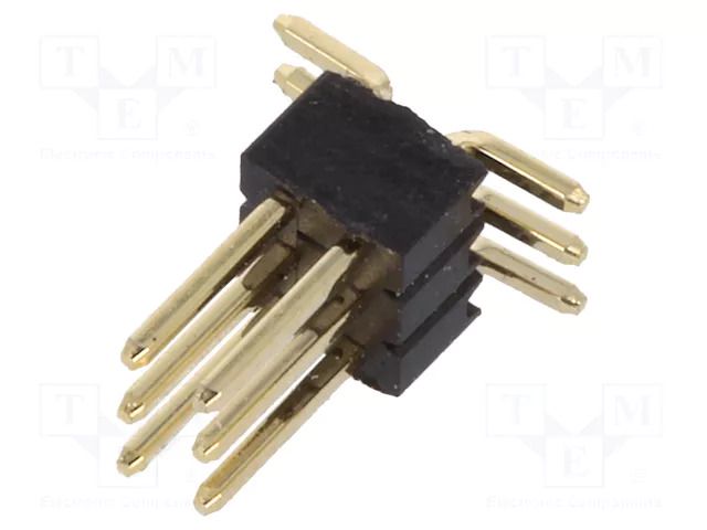 Connector: pin strips; pin header; male; PIN: 6; vertical; SMT; 2x3 CONNFLY ZL322-2X3P