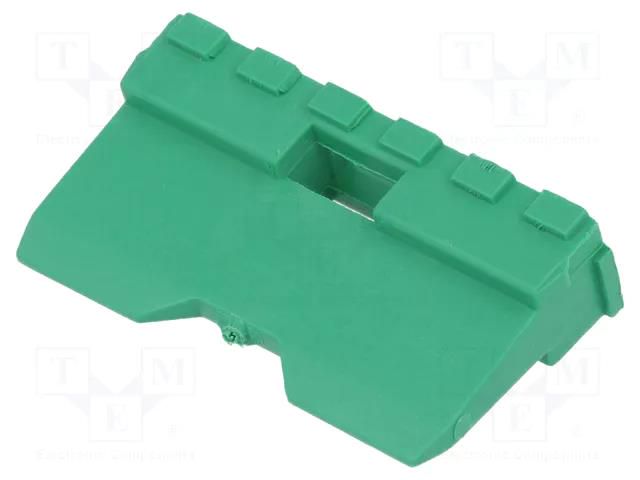 Secondary lock; male; DT; PIN: 12; green DEUTSCH W12P