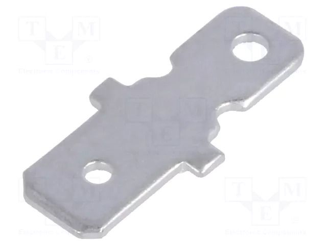 Terminal: flat; 6.3mm; 0.8mm; male; brass; tinned; straight MIFLEX KP-778-04