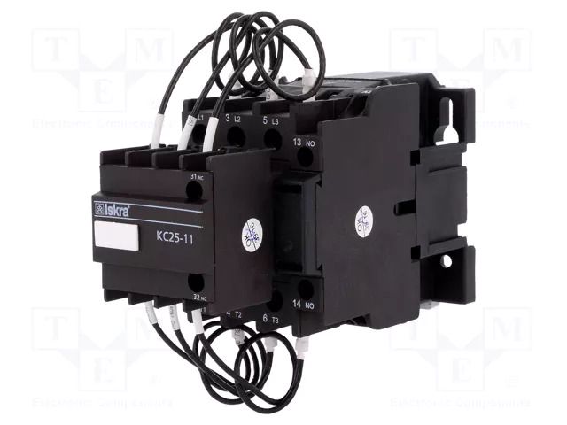 Contactor: 3-pole; for DIN rail mounting; Uoper: 240VAC,440VAC ISKRA KC25-11