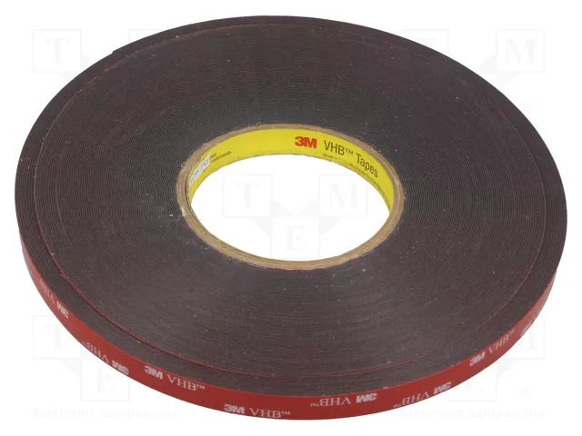 Tape: fixing; W: 12mm; L: 33m; Thk: 0.6mm; acrylic; 93°C,max.149°C 3M 3M-5925-12-33
