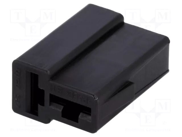 Terminals cover; female; ways: 2; black; FASTIN-FASTON TE Connectivity 180907-5