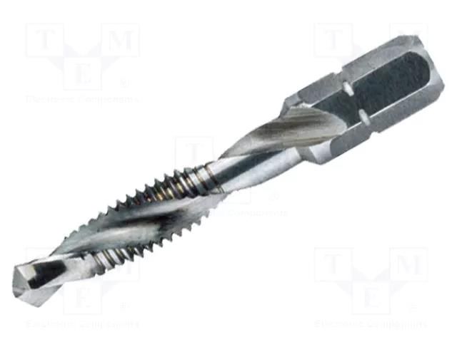 Tap; M5; 41mm; metal,plastic; Mounting: 1/4" (C6,3mm) WIHA WIHA.7807/M5