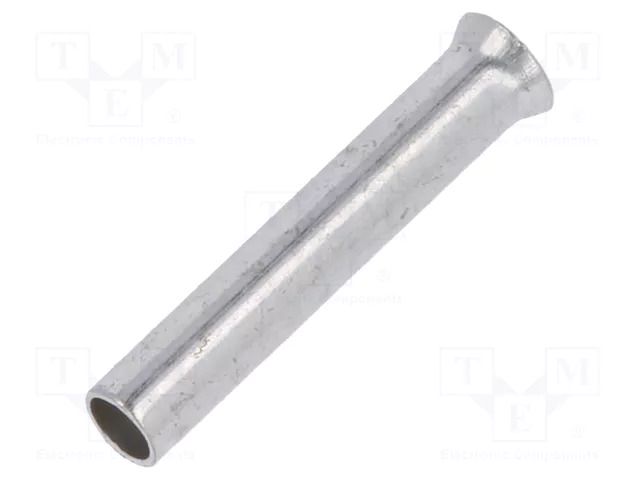 Tip: bootlace ferrule; non-insulated; copper; 1mm2; 10mm; tinned NINIGI TUL-NI-01010