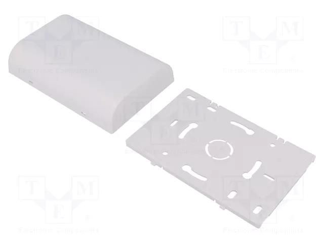 Enclosure: wall mounting; X: 80mm; Y: 120mm; Z: 25mm; ABS; white ITALTRONIC IT-61.6041000