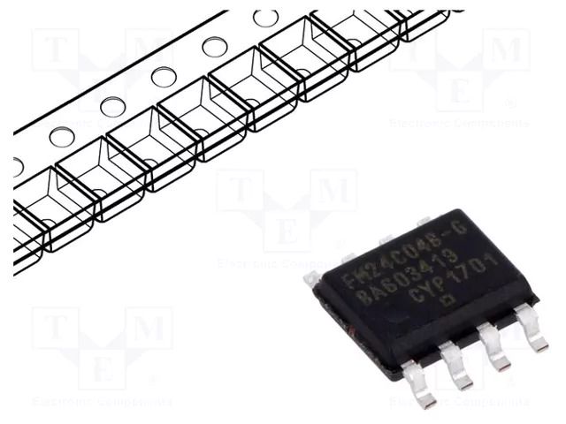 IC: FRAM memory; 4kbFRAM; I2C; 512x8bit; 4.5÷5.5VDC; 1MHz; SO8 INFINEON (CYPRESS) FM24C04B-GTR