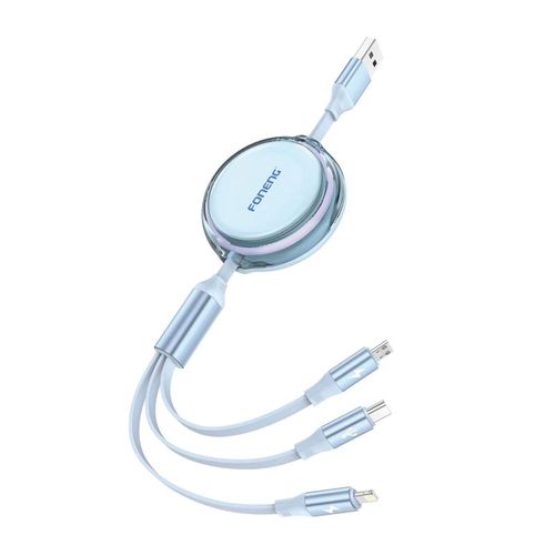 Foneng X113 3-in-1 Cable 1.1M Blue, Foneng X113 blue