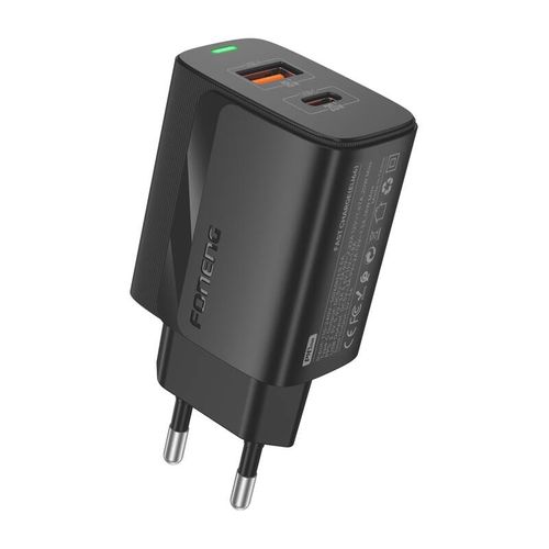 Foneng EU66 A+C 2 network charger (PD20W) black, Foneng EU66 single/black