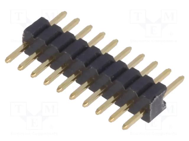 Connector: pin strips; pin header; male; PIN: 10; straight; THT CONNFLY ZL319-10P