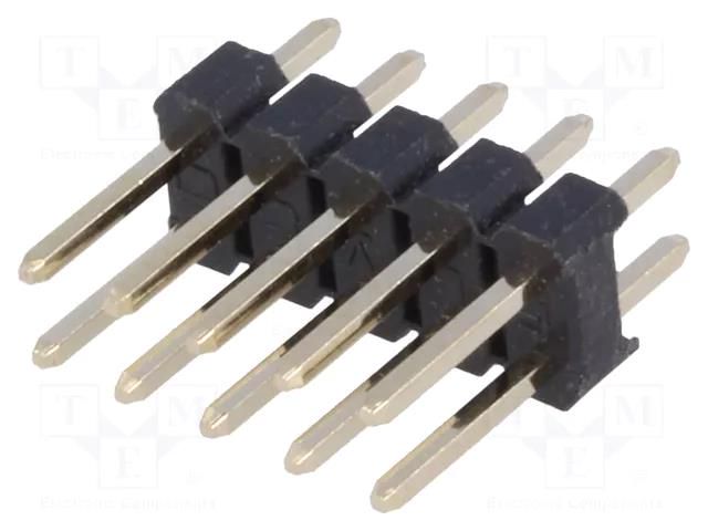 Connector: pin strips; pin header; male; PIN: 10; straight; THT CONNFLY ZL202-10G