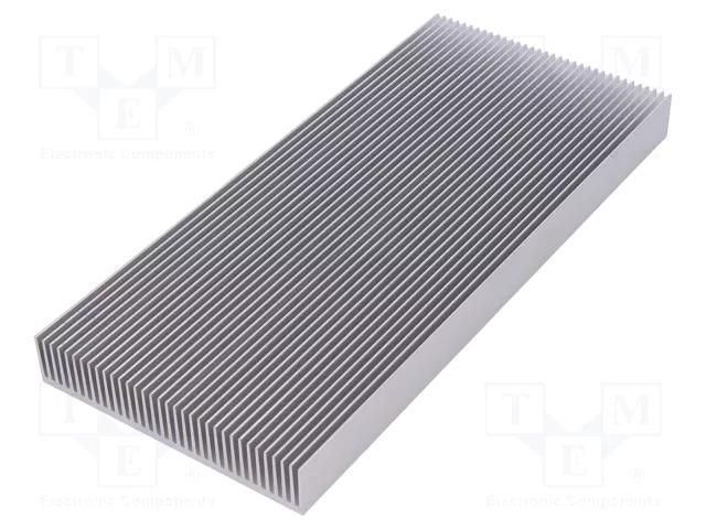 Heatsink: extruded; grilled; natural; L: 200mm; W: 90mm; H: 17mm; raw FISCHER ELEKTRONIK SK624/200/AL