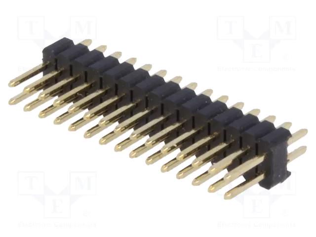 Connector: pin strips; pin header; male; PIN: 30; straight; 1.27mm CONNFLY ZL320-2X15P