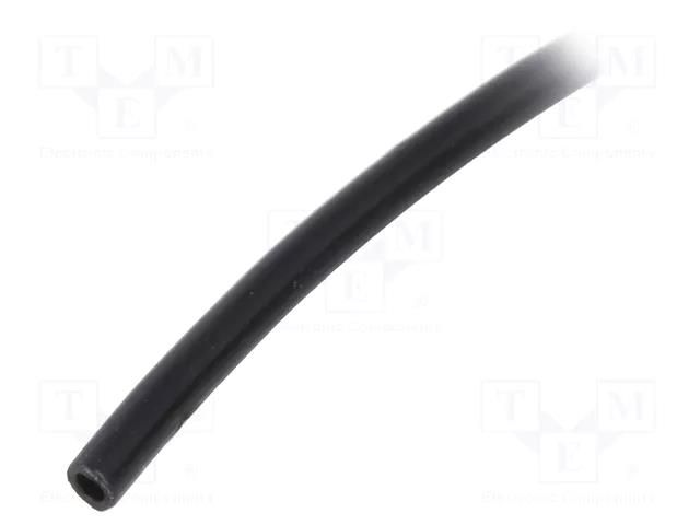 Insulating tube; PVC; black; -20÷125°C; Øint: 1mm; L: 10m; UL94V-0 SIGI PVC125-1-BK-10