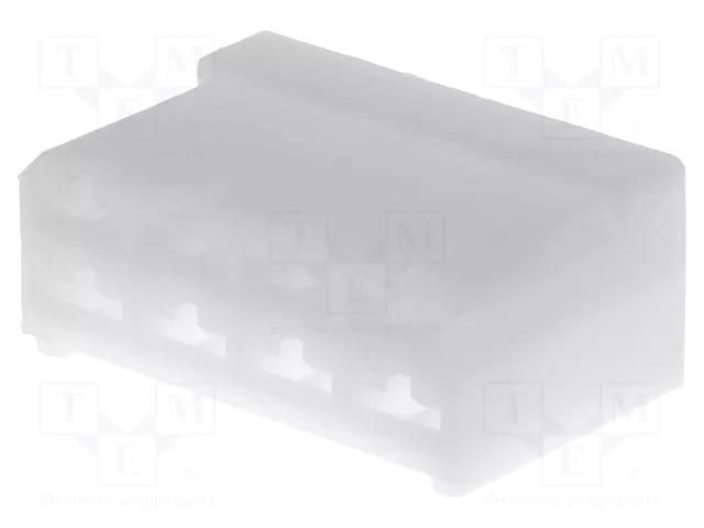 Terminals cover; female; ways: 8; natural; FASTIN-FASTON TE Connectivity 163007