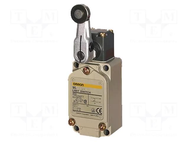 Limit switch; lever R 38mm, metal roller Ø17,5mm; DPDB; 10A OMRON WLCA2-G