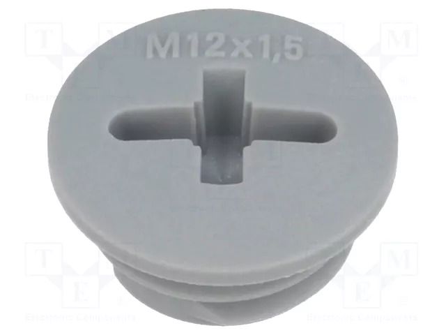 Stopper; M12; 1.5; IP54; polyamide; dark grey; SKINDICHT®; 6mm LAPP BLK-GL-M12-R7001