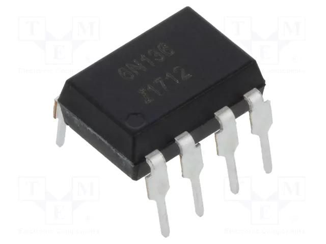 Optocoupler; THT; Ch: 1; OUT: transistor; CTR@If: 19-50%@16mA; DIP8 ISOCOM 6N136-ISO