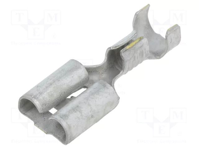 Terminal: flat; 6.3mm; 0.8mm; female; 1÷2.5mm2; crimped; for cable TE Connectivity 6-160449-5