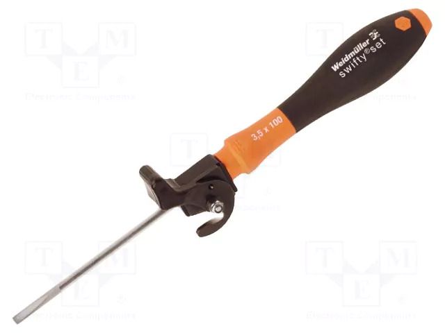 Screwdriver; slot; 3.5x0.6mm; Blade length: 100mm WEIDMÜLLER WDM-SWIFTY-SET