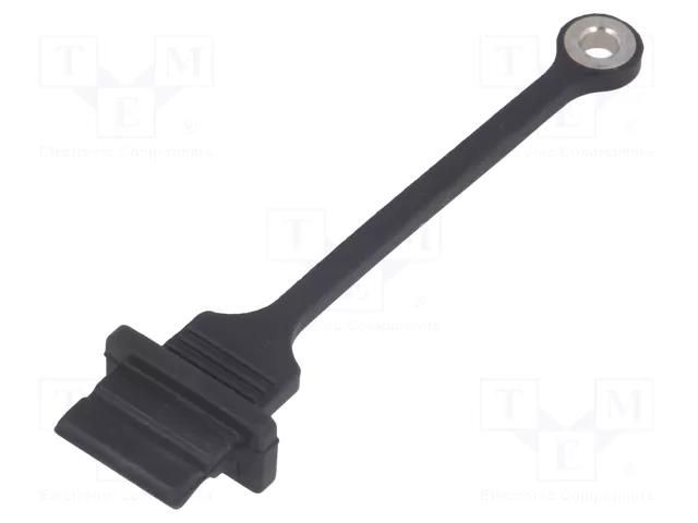 Protection cap; Application: USB A socket; black; MUSB AMPHENOL COMMUNICATIONS SOLUTIONS MUSB2A111024BP