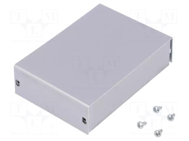 Enclosure: multipurpose; X: 72mm; Y: 103mm; Z: 28mm; AL BOX; grey TEKO 3/A.1
