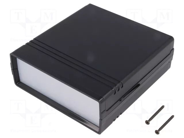 Enclosure: with panel; CAB; X: 129mm; Y: 134mm; Z: 47mm; ABS; black TEKO 011.9