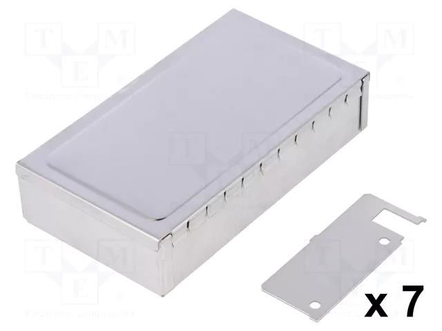 Enclosure: shielding; X: 68mm; Y: 122mm; Z: 28mm; steel TEKO 393.16