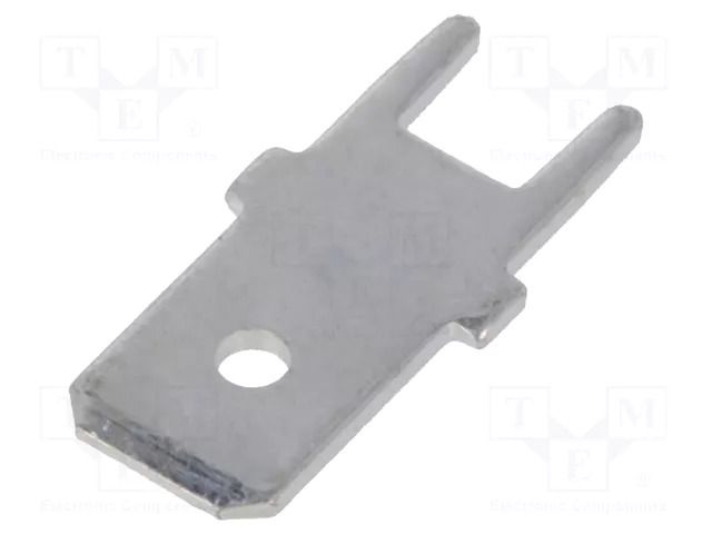 Terminal: flat; 6.3mm; 0.8mm; male; THT; tinned; brass; straight VOGT 3866B.68