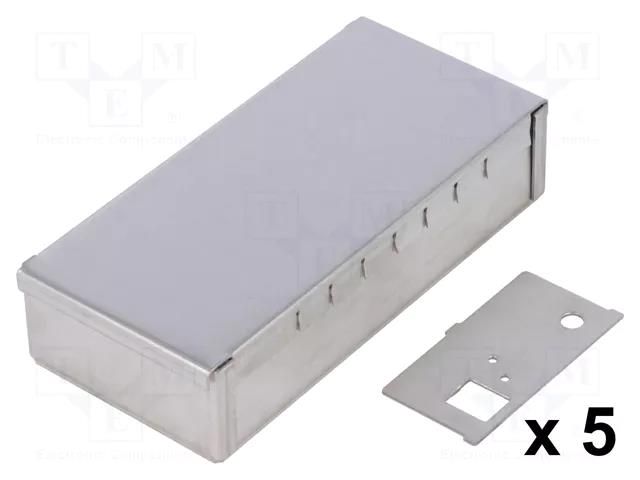 Enclosure: shielding; X: 50mm; Y: 106mm; Z: 26mm; steel TEKO 373.16
