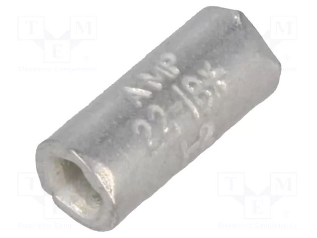 Tip: butt splice; non-insulated; brass; 0.3÷1.42mm2; tinned; blue TE Connectivity 34130