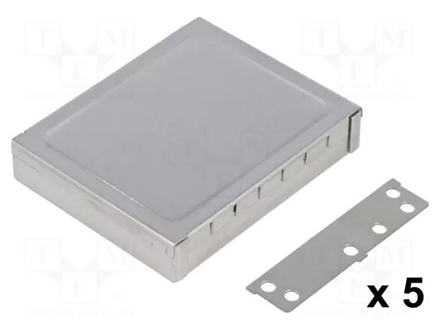 Enclosure: shielding; X: 68mm; Y: 82mm; Z: 17mm; steel TEKO 1680.16