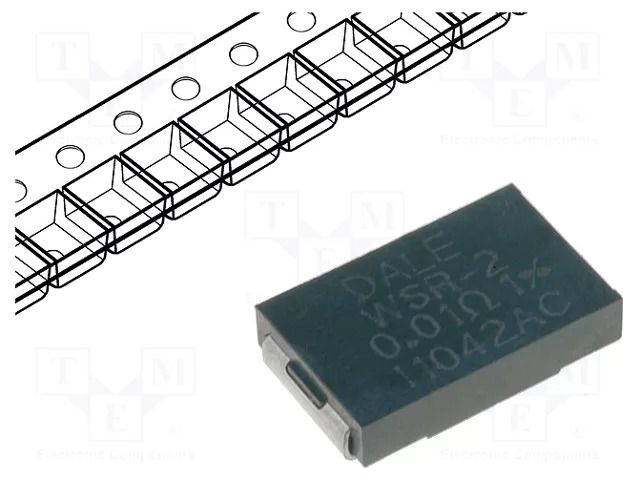 Resistor: thin film (Nichrome); SMD; 4527; 10mΩ; 2W; ±1% VISHAY WSR2R0100FEA