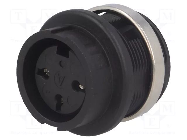 Connector: DIN; socket; female; C091B; PIN: 3; soldering; 300V; 5A AMPHENOL C091-3277-000