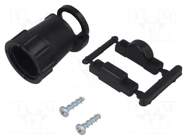 Cable hood and fastener; size 13; 11.5mm; straight; CPC TE Connectivity 206966-7