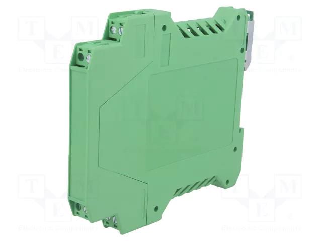 Enclosure: for DIN rail mounting; polyamide; green; terminals: 8 DEGSON ELECTRONICS FMET-02P-14-05AH