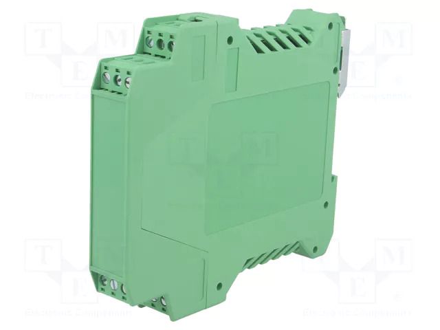 Enclosure: for DIN rail mounting; polyamide; green; terminals: 12 DEGSON ELECTRONICS FMET-03P-14-15AH