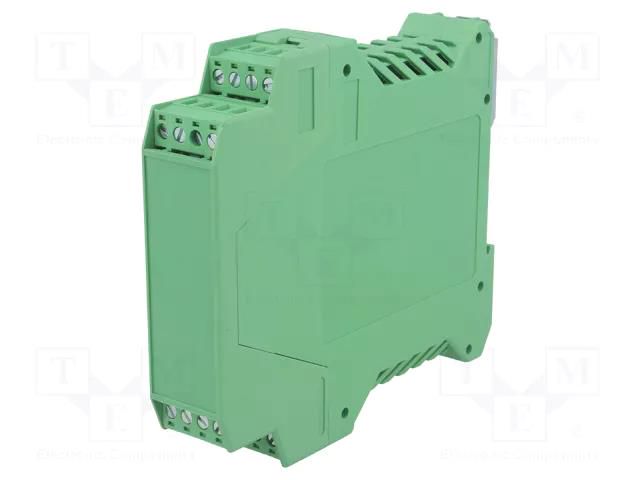 Enclosure: for DIN rail mounting; polyamide; green; terminals: 16 DEGSON ELECTRONICS FMET-04P-14-15AH