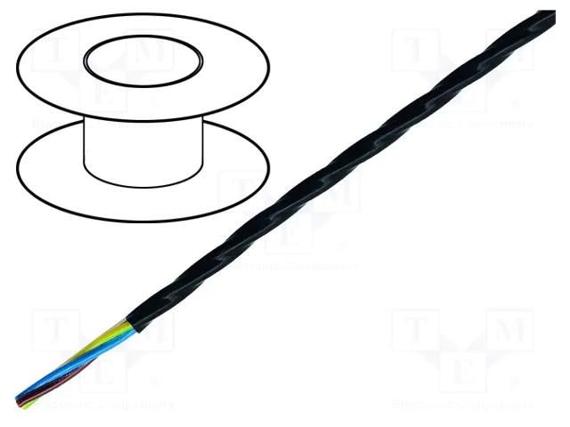 Wire; ÖLFLEX® HEAT 205 MC; 4G0.25mm2; stranded; Cu; FEP; black LAPP HEAT205MC-4G0.25