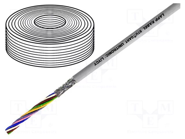 Wire; UNITRONIC® LiYCY; 2x1.5mm2; shielded,tinned copper braid LAPP LIYCY-2X1.5