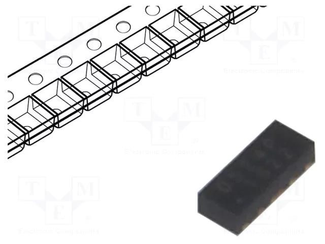Diode: TVS array; 9V; 5A; 75W; unidirectional; SLP2510P8; Ch: 4; ESD SEMTECH RCLAMP0524PQTCT