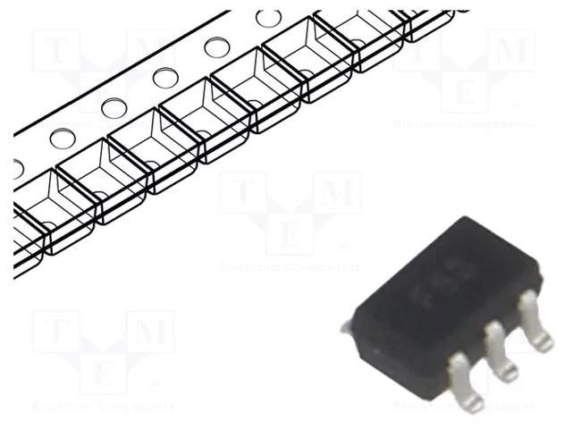 Diode: TVS array; 6V; 6A; 150W; unidirectional; SC70-5; Ch: 3; ESD SEMTECH RCLAMP0503F.TCT