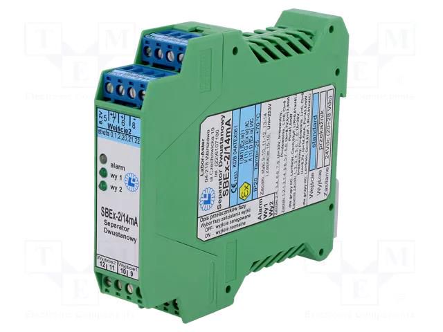 Converter: isolating signal separator; for DIN rail mounting LABOR-ASTER SBEX-2/14