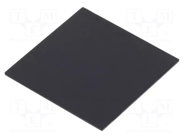 Cover; X: 25mm; Y: 25mm; -20÷60°C; ABS; Cover colour: black; UL94HB GAINTA G252515L
