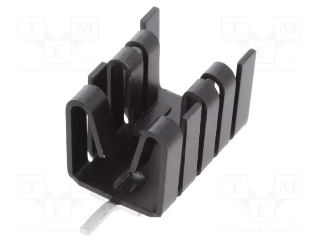 Heatsink: moulded; TO221; black; L: 25.4mm; W: 14.5mm; H: 13.51mm FISCHER ELEKTRONIK FK237SA220V