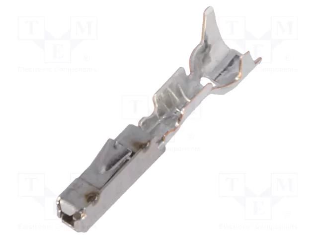 Contact; female; 0.63mm; Micro Quadlock System; tinned; crimped TE Connectivity 5-962885-1/C